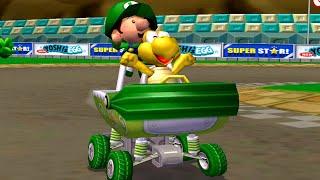 Mario Kart Double Dash - 3 Players 100% Walkthrough Part 8 Gameplay - 50cc All Cup Tour Multiplayer