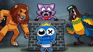 INDIGO PARK - Rambley Racoon vs Rainbow Friends! (Minecraft)