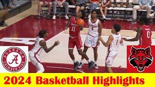 Arkansas State vs #2 Alabama Basketball Game Highlights 11 8 2024