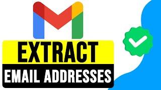 How to EXTRACT EMAIL ADDRESSES from Google, Gmail, G Suite 2025 | Export Email Addresses from Gmail