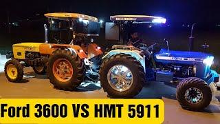 Ford 3600 VS HMT 5911 |Tractor race |Tractor Modifications | Tractor Alloys and tyres | 5911 Records