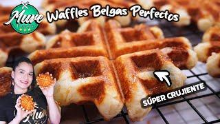 CÓMO HACER WAFFLES BELGAS  | ESTA ES LA MEZCLA PERFECTA | GOFRES | Muve Flavors