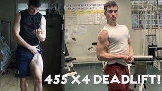 455x4 DEADLIFT 16 YEARS OLD! | SMOLOV PROGRAM! INCREASE SQUAT 50 100Lbs!