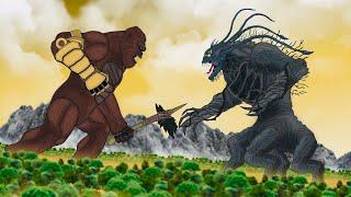Giant Beast Battle: Kong and Amhuluk, Guardian of Titans
