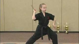 Sammy Smith teach an Advanced section from her Extreme Nunchaku Form