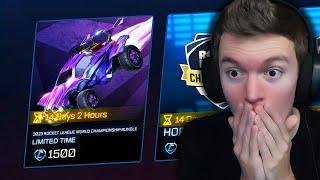 BUYING *WORLD CHAMPIONSHIP* BUNDLE IN ROCKET LEAGUE!