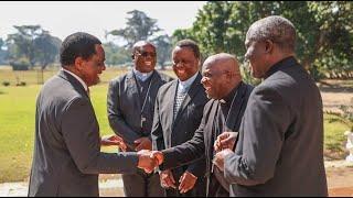 PRESIDENT HAKAINDE HICHILEMA CONFERS WITH CATHOLIC BISHOPS