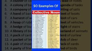 50 Examples Of Collective Noun #Shorts