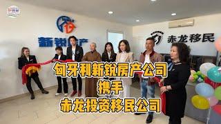 匈牙利新锐房产公司携手赤龙投资移民公司强强合作，为有需要移民与购房的客户提供全方位一条龙服务。