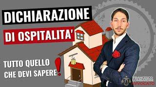  DICHIARAZIONE DI OSPITALITA' PER STRANIERI: COS'E'? COME SI COMPILA? CHI DEVE FARLA? [GUIDA 2024]