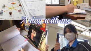 A day with me ️溫書期間有老師闖入￼/5分鐘帶你渡過我的一天￼