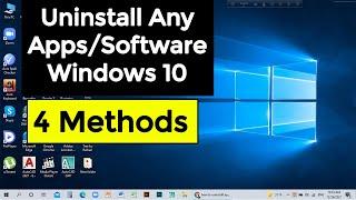 How To Uninstall Apps On Windows 10 English | Uninstall Apps/Software/Programs For Windows 10