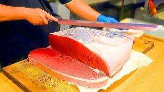 $1,000,000.00 giant bluefin tuna cutting luxurious sashimi / 巨大黑鮪魚金三角 - Taiwanese Food