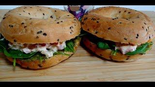 Vegetarian Bagel Sandwich || quick & easy recipes