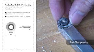 FindBuyTool CarbideWoodturning-Round-Cutter-15 x 2.5mm-30