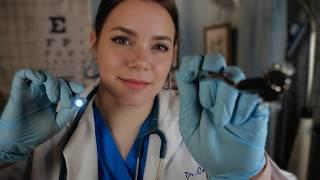 ASMR Full Body Check Up | Annual Physical | Scalp, Ear, Eyes, Cranial Nerve Exams | Blood Draw