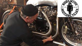 Custom Exhaust on Vincent Motorcycle by Craig Rodsmith