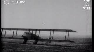 The Farman plane leaves Paris for London (1919)