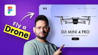  I Fly a drone. Crash Course 2024 | Professional website Design & prototyping in Figma 2024 #figma