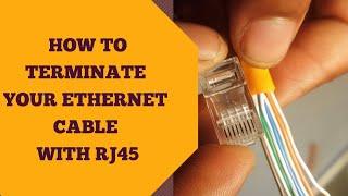How to make RJ45 Network Patch Cables - Cat5e Cat6