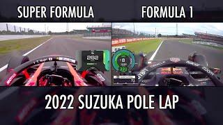 F1 vs Super Formula - 2022 Suzuka Detailed Comparison