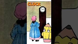 Hickory Dickory Dock - Classic Nursery Rhyme Read Aloud for Kids #shorts