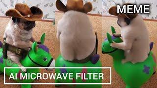 AI MICROWAVE FILTER TIK TOK MEME #meme #tiktokviral