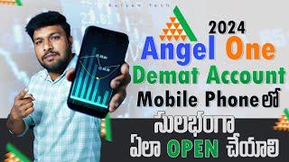 Angel One Account Opening In Telugu In 2024 | How To Open Angel One Demat Account