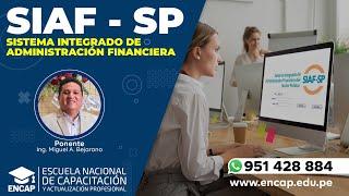 CURSO: SISTEMA INTEGRADO DE ADMINISTRACIÓN FINANCIERA (SIAF) - 2022