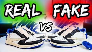 ️REAL vs FAKE (REPLICA,UA) JORDAN 1 LOW FRAGMENT TRAVIS SCOTT ️ APRENDE A DISTINGUIRLAS!