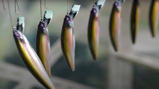 The process of mass producing lures. Japan's number one lure specialized manufacturing factory.