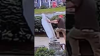 Virgin Mary statue vandalized in North Buffalo. #shorts  #shortsvideo