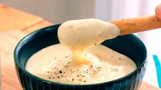 CREMA de QUESO ¡para untar!  Delicioso FUNDIDO perfecto para disfrutar con pan o nachos- Cocinatis