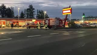 Feuerwehr Großaufgebot beim Brand einer Thurnauer Schreinerei