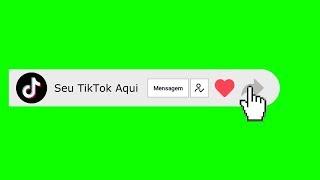 Green Screen Redes Sociais TikTok [Seguir, Curtir, Compartilhar] Chroma Key, Fundo Verde