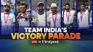 LIVE: Indian Cricket Team Arrives in Mumbai for T20 World Cup Victory Parade at Wankhede Stadium