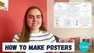 How to Make a Scientific Poster using Canva | Presenting Research Papers at Online Conferences