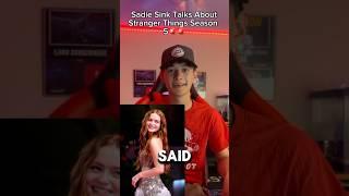 Sadie Sink Said This About Stranger Things Season 5! #strangerthings #netflix #shorts #sadiesink