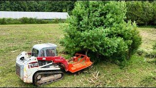 Track loader, new water pump and mow field