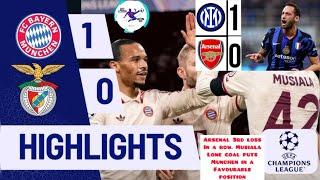 HIGHLIGHTS | Inter 1-0 Arsenal & Bayern 1-0 Benfica & Round Up | UCL Round 4