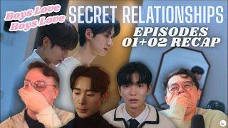 Secret Relationships Episodes 1 + 2 Recap | Boys Love Boys Love