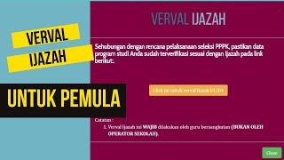 PANDUAN VERVAL IJAZAH BUAT PEMULA