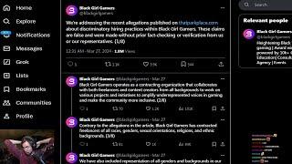 "Black Girl Gamers" Group Threatens Legal Action