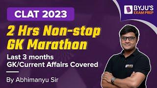 Last 3 Months Current Affairs Marathon | June to Aug 2022 | CLAT 2023 GK & Current Affairs | BYJU'S