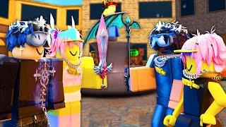 SWAPPING OUTFITS With MM2 YOUTUBERS (FUNNY MOMENTS)