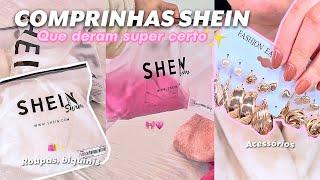 ABRINDO COMPRAS DA SHEIN️🩷 comprinhas para a viagem, acessórios, roupas