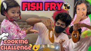 Cooking challenge ‍ | sha and saanu going to cook fish  fry mudila da sami #saanvikashree