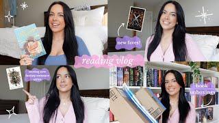 reading vlog I read 3 books, book unboxings, & new favorites