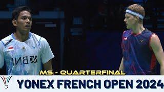 MENYALA ABANGKU!!! Chico berhasil mengalahkan tunggal Denmark di QF Badminton French Open 2024