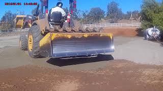 master skip loader operator grading  #johnDeere#equestrianarenas